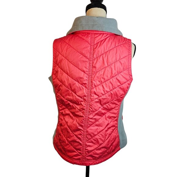 Columbia Vest Womans Size Large Pink Gray Quilted Lightweight - Picture 3 of 9